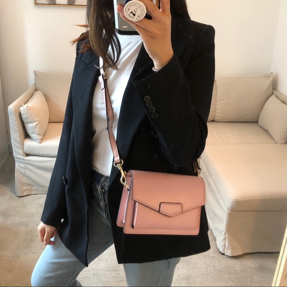 Bobbi 💯LEATHER Crossbody Bag - Dusty Pink - Picture 4 of 8